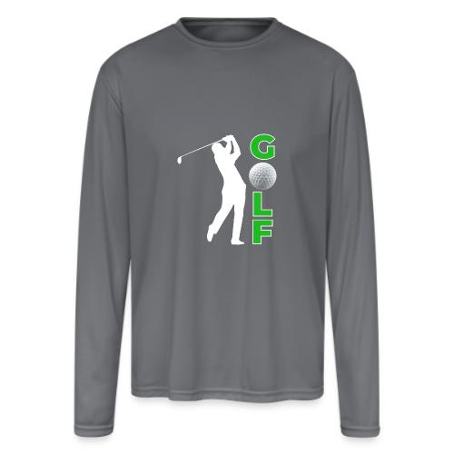Golf: Classic Golf Motion - Men's Moisture Wicking Performance Long Sleeve T-Shirt