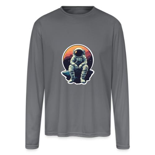 Astronaut in the Void - Men's Moisture Wicking Performance Long Sleeve T-Shirt