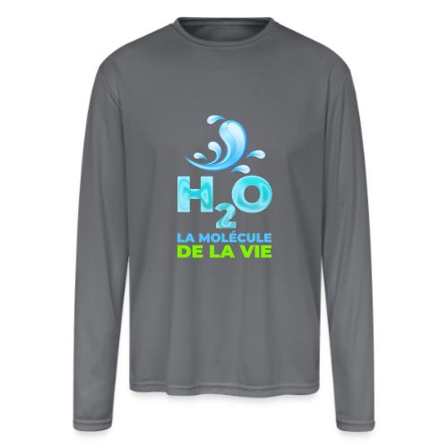 The molecule of life - Men's Moisture Wicking Performance Long Sleeve T-Shirt
