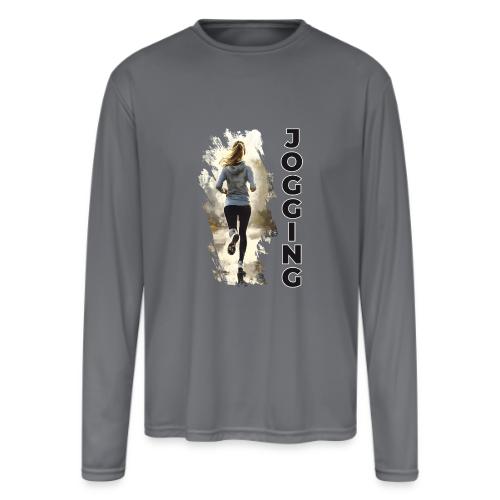 Jogging: Run into Motion - Men's Moisture Wicking Performance Long Sleeve T-Shirt