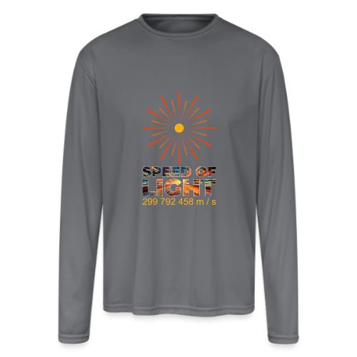 Speed of light - Men's Moisture Wicking Performance Long Sleeve T-Shirt