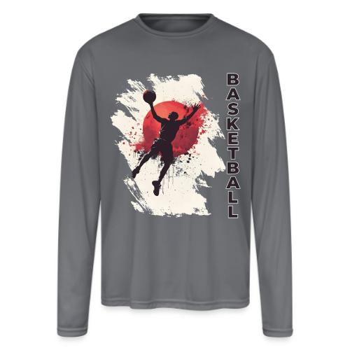 Basketball Heights - Men's Moisture Wicking Performance Long Sleeve T-Shirt