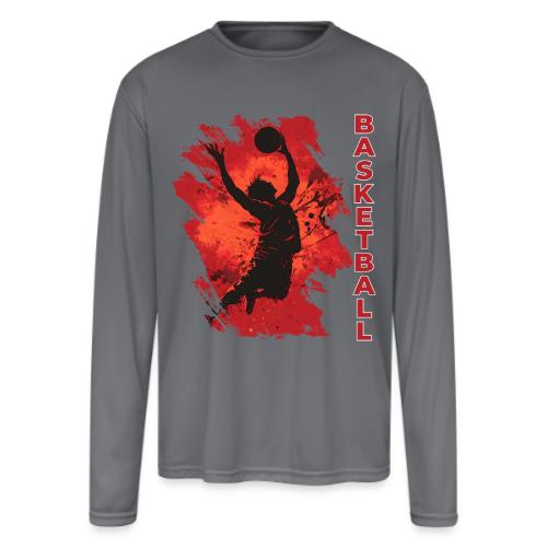 Basketball Soul - Men's Moisture Wicking Performance Long Sleeve T-Shirt