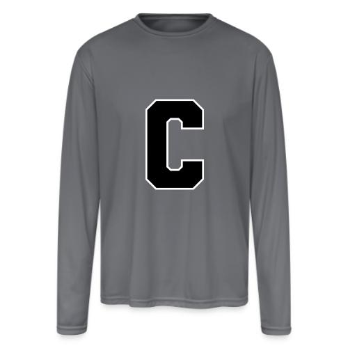 Varsity Letter C Collegiate Monogram - Men's Moisture Wicking Performance Long Sleeve T-Shirt
