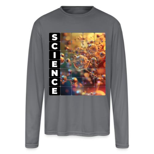 Nodes of Science - Men's Moisture Wicking Performance Long Sleeve T-Shirt
