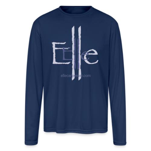 Elle Sleek & Modern Logo for All Occasions - Men's Moisture Wicking Performance Long Sleeve T-Shirt