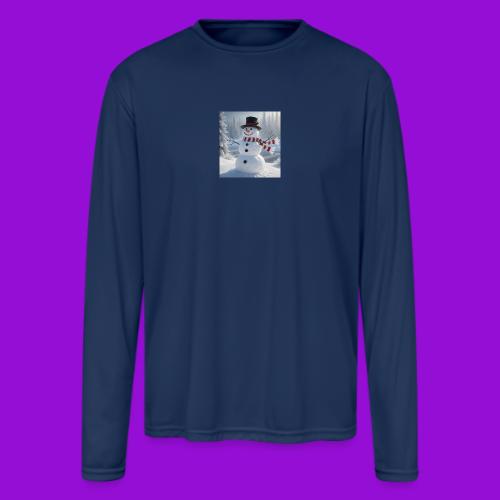 4 print - Men's Moisture Wicking Performance Long Sleeve T-Shirt