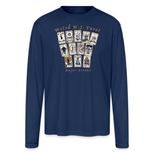 Weird N.J. Tarot – Major Arcana - Men's Moisture Wicking Performance Long Sleeve T-Shirt