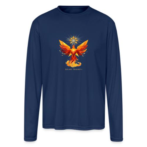 Solar Triumph Phoenix - Men's Moisture Wicking Performance Long Sleeve T-Shirt