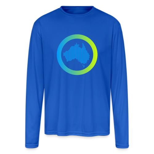 Gradient Symbol Only - Men's Moisture Wicking Performance Long Sleeve T-Shirt