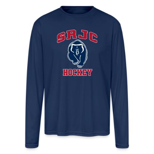 SRJC Hockey Classic Bear 2.0 - Men's Moisture Wicking Performance Long Sleeve T-Shirt