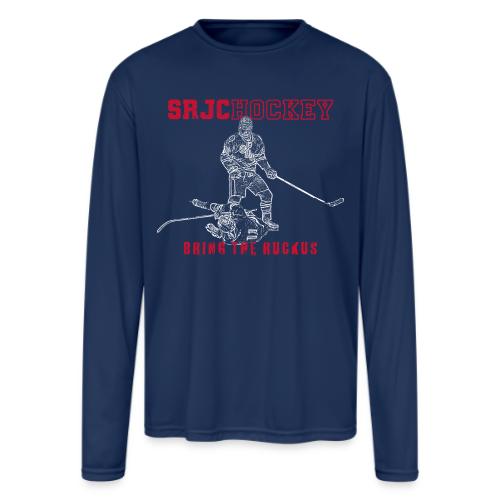 SRJC Hockey - Bring the Ruck (red/white) - Men's Moisture Wicking Performance Long Sleeve T-Shirt