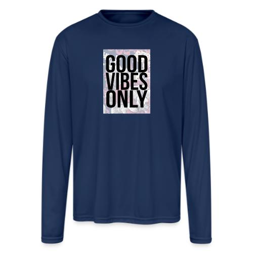 good vibes only oriental - Men's Moisture Wicking Performance Long Sleeve T-Shirt