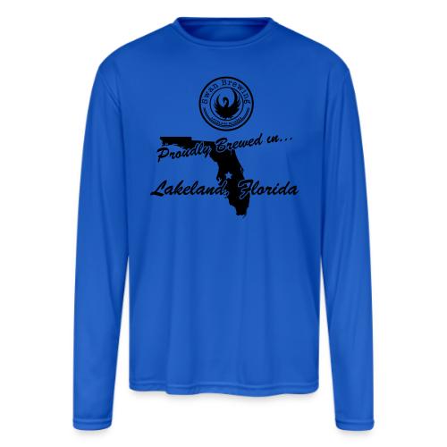 Proudly Brewed - Men's Moisture Wicking Performance Long Sleeve T-Shirt