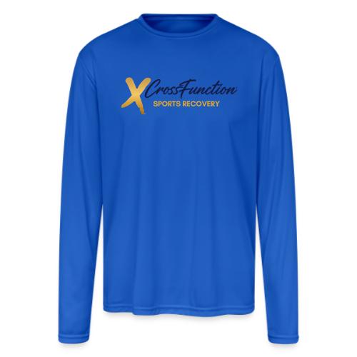 XF Sports Recovery- Dark Logo (front only) - Men's Moisture Wicking Performance Long Sleeve T-Shirt