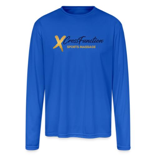 XF Sports Massage- Dark Logo (Front Only) - Men's Moisture Wicking Performance Long Sleeve T-Shirt