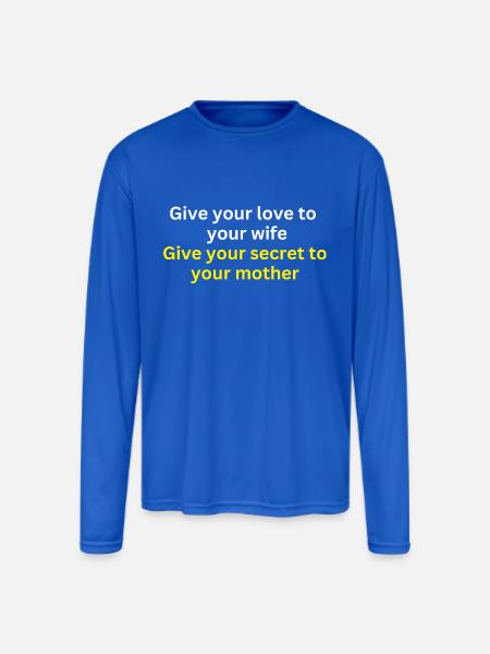 Love and Loyalty T-shirt - Men's Moisture Wicking Performance Long Sleeve T-Shirt - royal blue