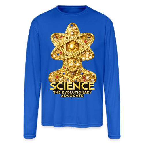 Science the Evolutionary Advocate - Men's Moisture Wicking Performance Long Sleeve T-Shirt