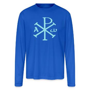 Pax Romana (dark) - Men's Moisture Wicking Performance Long Sleeve T-Shirt - royal blue - Front