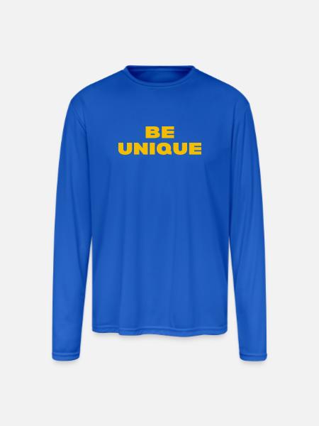 Be unique - Men's Moisture Wicking Performance Long Sleeve T-Shirt - royal blue