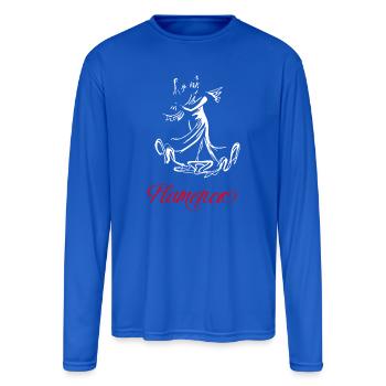 Flamenco (dark) - Men's Moisture Wicking Performance Long Sleeve T-Shirt - royal blue - Front
