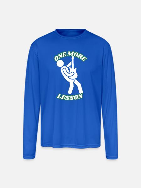 One_More_Lesson_-1- - Men's Moisture Wicking Performance Long Sleeve T-Shirt - royal blue