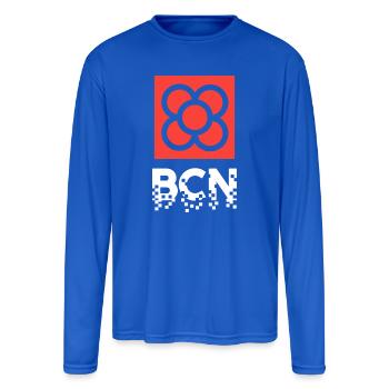 Panot BCN (dark) - Men's Moisture Wicking Performance Long Sleeve T-Shirt - royal blue - Front