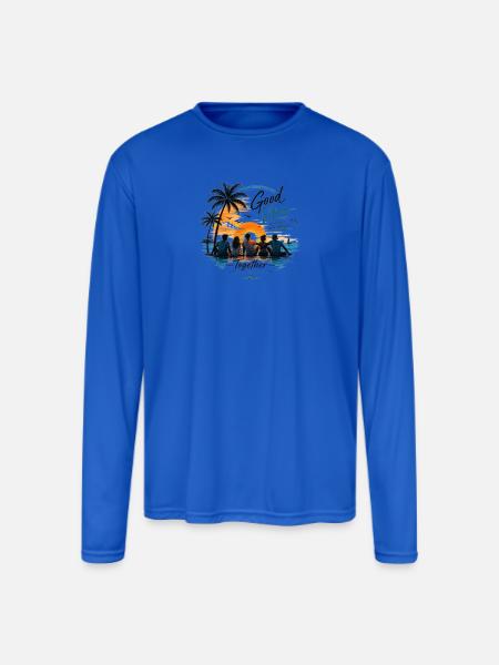 Togetherness - Men's Moisture Wicking Performance Long Sleeve T-Shirt - royal blue