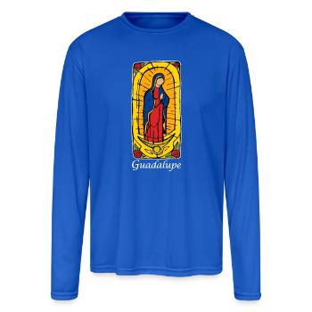 Guadalupe (dark) - Men's Moisture Wicking Performance Long Sleeve T-Shirt - royal blue - Front