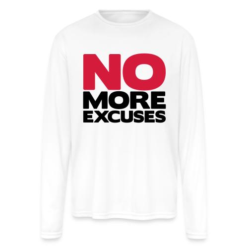 No More Excuses - Men's Moisture Wicking Performance Long Sleeve T-Shirt