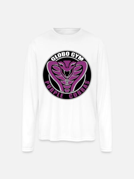 Globo GYM - Men's Moisture Wicking Performance Long Sleeve T-Shirt - white