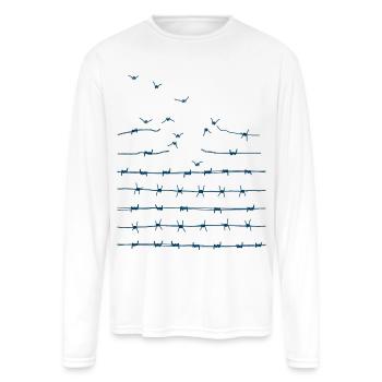 Break free - Men's Moisture Wicking Performance Long Sleeve T-Shirt - white - Front