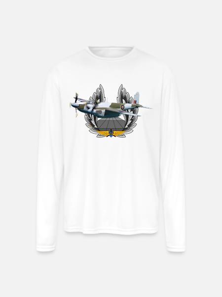Mosquito - Men's Moisture Wicking Performance Long Sleeve T-Shirt - white