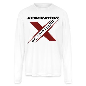 GENX ACTIVATED - Men's Moisture Wicking Performance Long Sleeve T-Shirt - white - Front