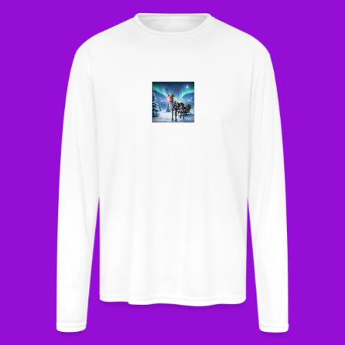 Rudolph the red nosed reindeer - Men's Moisture Wicking Performance Long Sleeve T-Shirt