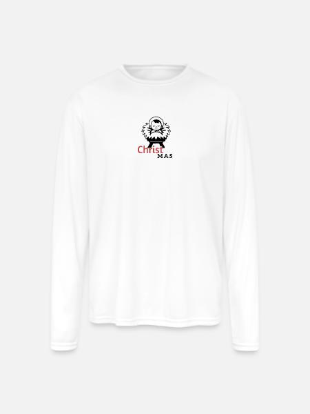 Baby Jesus Christmas - Men's Moisture Wicking Performance Long Sleeve T-Shirt - white