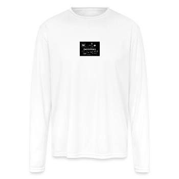 CS Department Tech Circuit Montage - Men's Moisture Wicking Performance Long Sleeve T-Shirt - white - Front