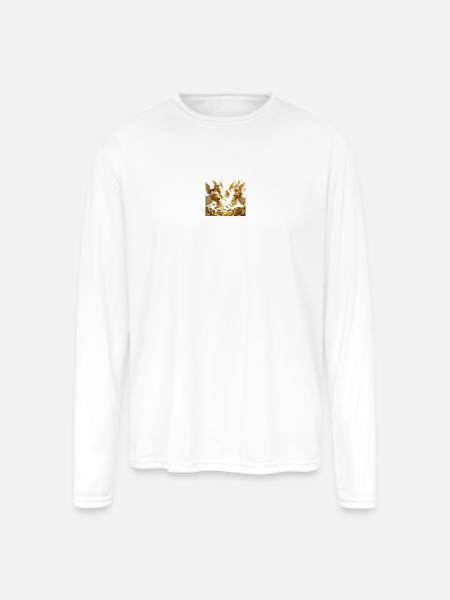 Golden Windfall Angels - Men's Moisture Wicking Performance Long Sleeve T-Shirt - white