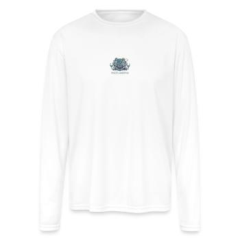 Pisces Pan - Men's Moisture Wicking Performance Long Sleeve T-Shirt - white - Front