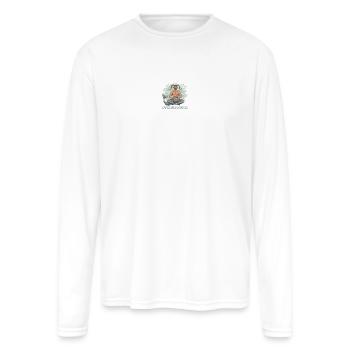 Capricorn Pan - Men's Moisture Wicking Performance Long Sleeve T-Shirt - white - Front
