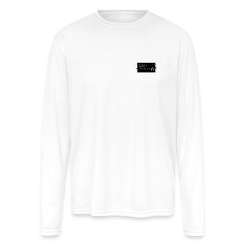 Code Sleep Coffee - Men's Moisture Wicking Performance Long Sleeve T-Shirt - white - Front