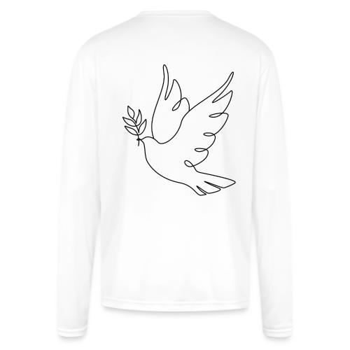 Dove - Men's Moisture Wicking Performance Long Sleeve T-Shirt