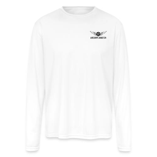Front and Back Logo Gear - Men's Moisture Wicking Performance Long Sleeve T-Shirt