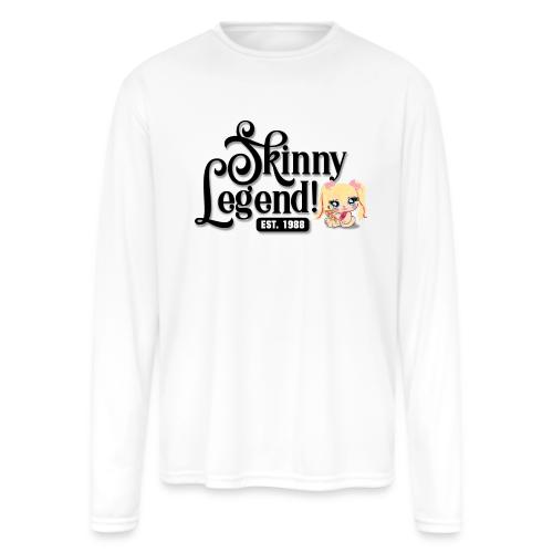 Skinny Legend_onwhite - Men's Moisture Wicking Performance Long Sleeve T-Shirt