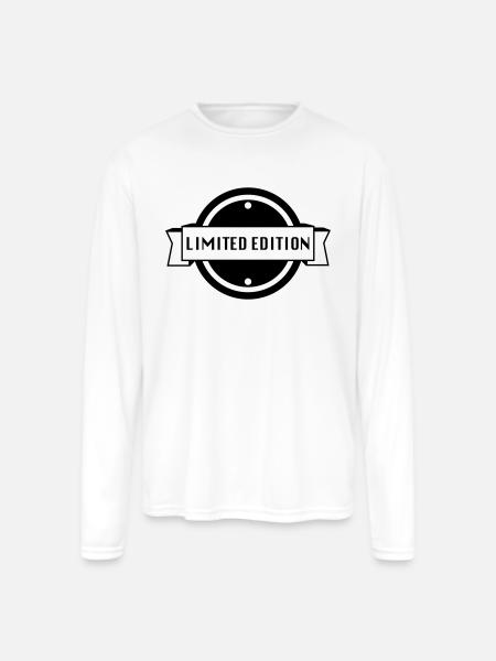 limited edition - Men's Moisture Wicking Performance Long Sleeve T-Shirt - white