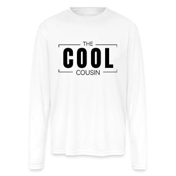 The Cool Cousin Funny Family Reunion for Relatives - Men's Moisture Wicking Performance Long Sleeve T-Shirt - white - Front