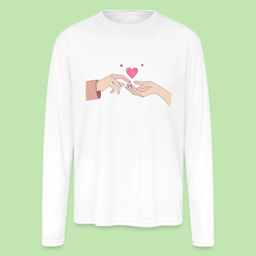 Valentine’s Touch - Men's Moisture Wicking Performance Long Sleeve T-Shirt