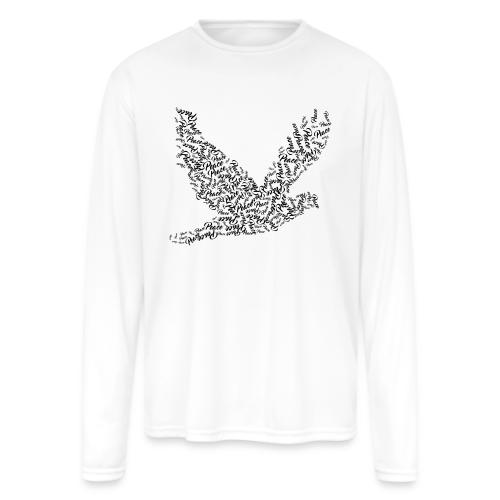 DOVE Peace in FLIGHT - Men's Moisture Wicking Performance Long Sleeve T-Shirt