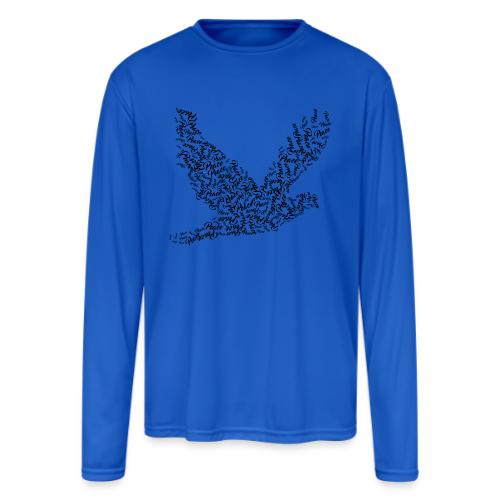 DOVE Peace in FLIGHT - Men's Moisture Wicking Performance Long Sleeve T-Shirt