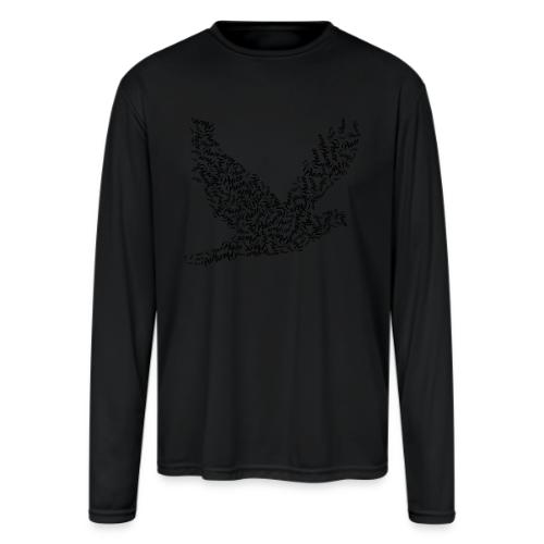 DOVE Peace in FLIGHT - Men's Moisture Wicking Performance Long Sleeve T-Shirt